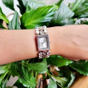 Classic Infinite Rhinestone Silver Watch